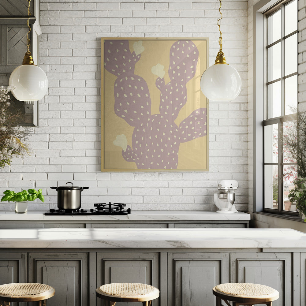 Cactus Yellow Poster